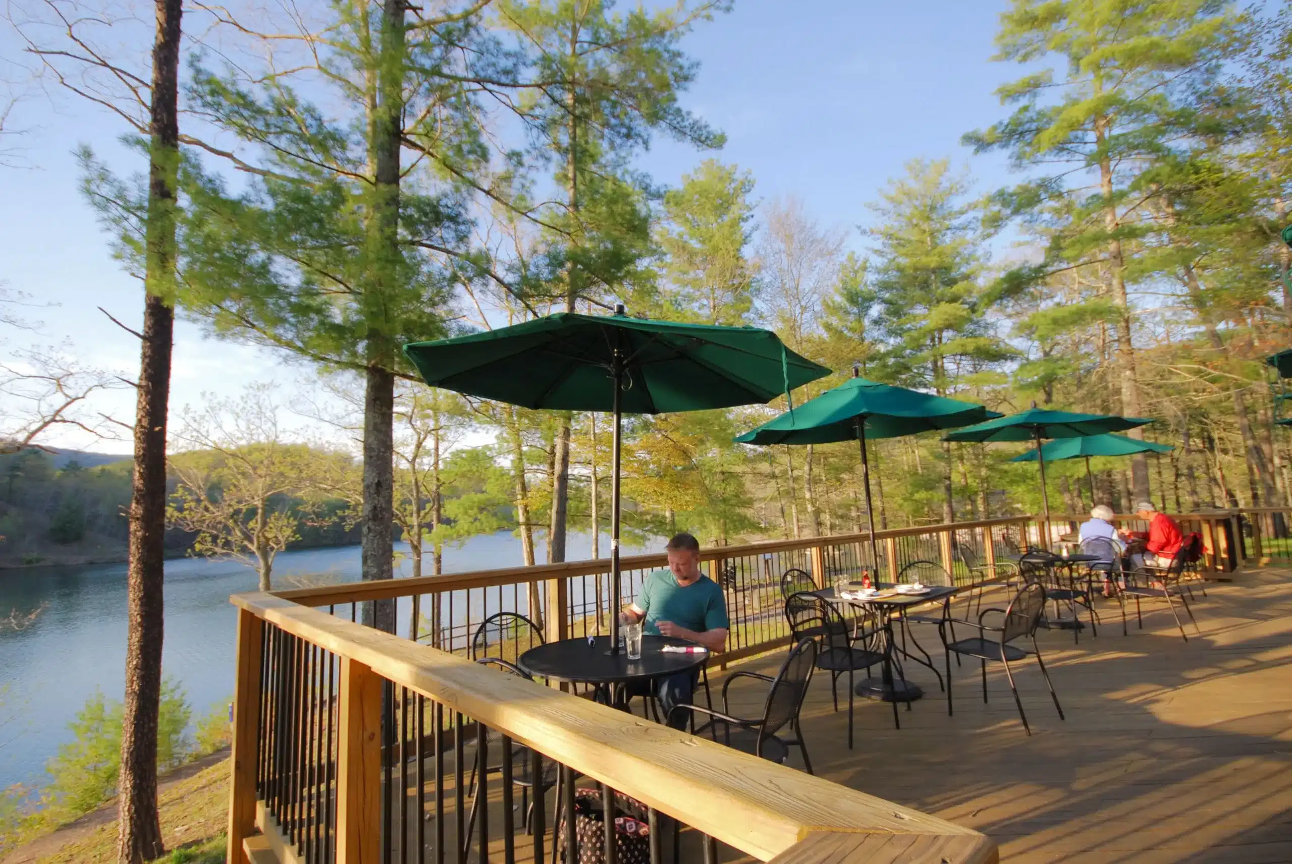 deck in a restaurant